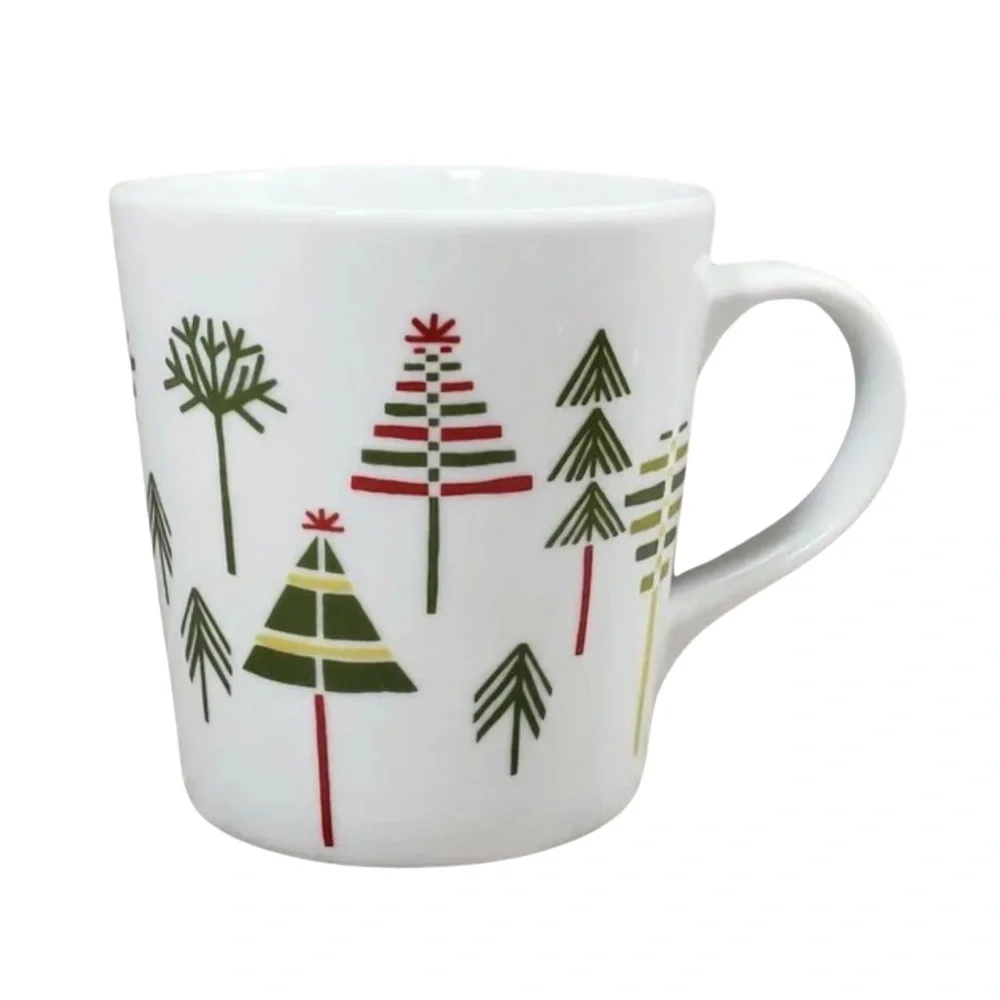Crate & Barrel Christmas Tree Julia Rothman Mug Cup